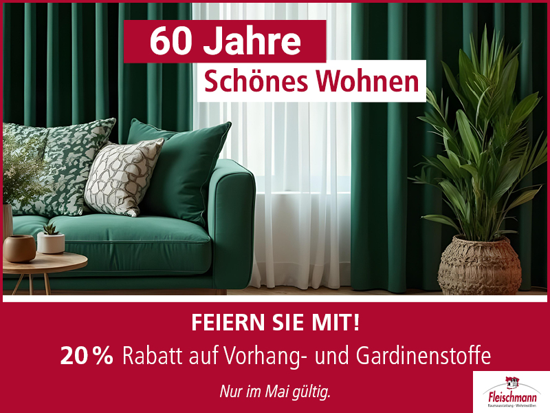 20 / Rabatt auf Gardinen